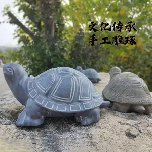 青石雕刻乌龟 喷水龙龟 长寿小石龟 庭园别墅雕塑家居摆件
