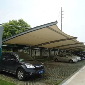 供应青岛膜结构车棚 青岛车棚遮阳棚 张拉膜景观看台