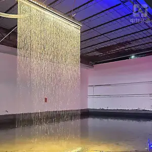 喷泉水景拉线水帘跌水叠水喷泉设备音乐喷泉跑泉喊泉互动喷泉