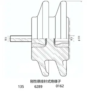 地铁用刚性悬挂针式绝缘子