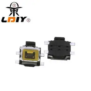 Դͷ���Ҳఴ���� SMT 3*3.5*1.4mm 4����ƬС�ڹ� �ᴥ���� ����Ĥ��