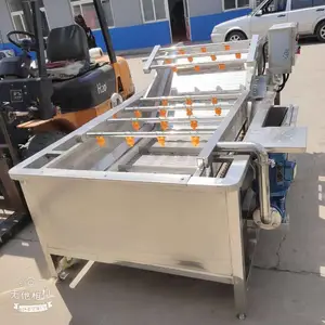 商用土豆果蔬气泡清洗机大型红薯茄子清洗设备多功能净菜加工设备