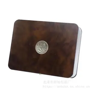 烤漆贴金属字 皮带包装盒 平阳县喷漆木盒包装厂
