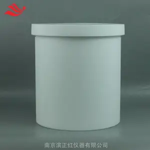 聚四氟乙烯桶10L清洗桶PTFE溶液瓶大口四氟塑料桶带密封盖