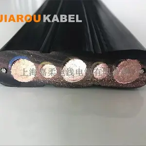 聚氨酯护套扁平线缆 耐油抗腐蚀PUR扁电缆