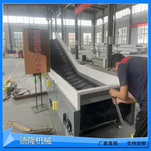 矿业石料用爬坡运输机大倾角橡胶皮带提升机垃圾处理上料传送机