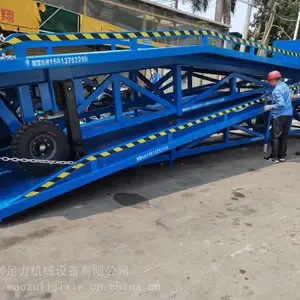 供应牵引式折叠装柜升降桥价格与二节装货柜移动平台供应电话