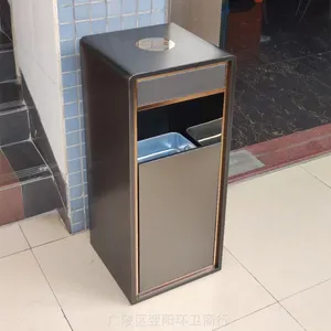 天津市金属垃圾桶制品,室内金属分类桶,坐地垃圾桶,不锈钢电梯桶