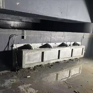 花木调蓄池冲洗门调试验收,现场止水效果通过验收
