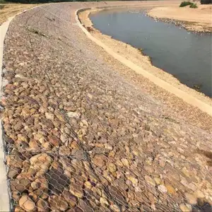 华神边坡护坡护岸雷诺护垫 铁丝石笼网 河道格宾网