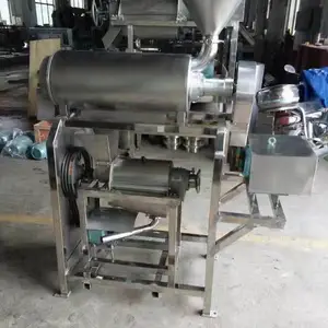 大产能橙子草莓果汁榨汁机 大型毛桃去核出汁机器 水果加工设备
