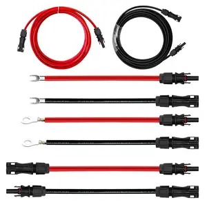 4/6mmƽ��1�׹�������ӳ��߼���MC4�м���10AWGֱ�����¹������