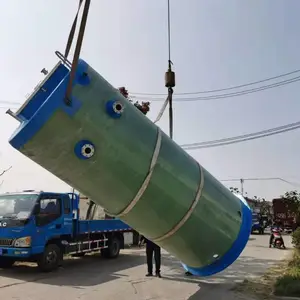 供应湖北武汉孝感黄石江陵宜昌十堰鄂州一体化预制泵站污水提升泵站可定制