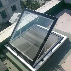 结构防水三角型消防排烟天窗--电动防雪薄型通风排烟天窗--薄型通风装置 厂家直销