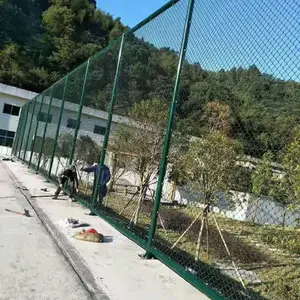 合肥肥西县批发小区围墙护栏 社区公共场所勾花隔离网