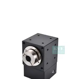 90度直角换向T型转角器孔轴螺旋伞齿轮箱400W/750W伺服步进减速机