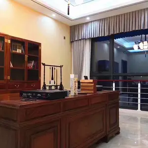 环保工艺刺猬紫檀家具2米办公桌格