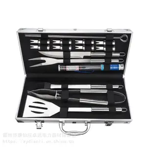 户外野炊烧烤工具 不锈钢刀具组合野炊组合工具厨房用具勺子铲子