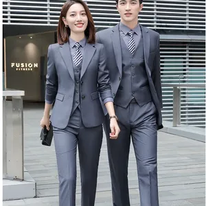 东营商务职业装_韩版修身西服西装_文员装定制厂家淄博志伟服装厂