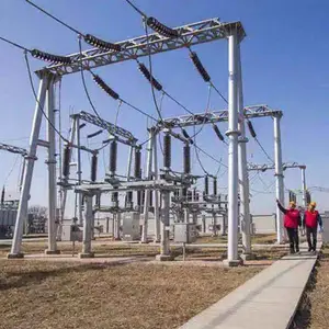 变电站门型架构 升压站进线架构 户外钢结构建筑工程