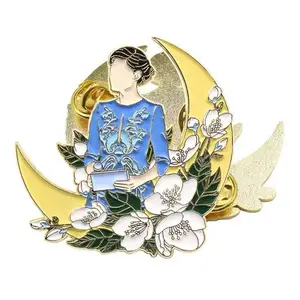 厂家直供金属徽章锌合金烤漆胸章明星周边卡通人物异形徽章定制