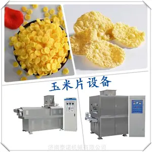 济南泰诺即食玉米片设备 TN70食品级玉米片生产线 多功能杂粮压片机