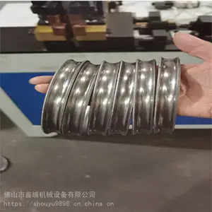 首域不锈钢桶箍成型机扁铁卡簧打圈机除尘骨架卷圆机数控弹簧机