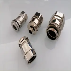 复合型电缆夹紧软管接头 包塑蛇皮管黄铜格兰头锌合金材质规格全