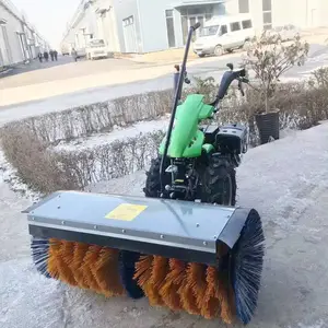 欧拓机械 哈尔滨15马力扫雪手扶式清雪机 新款汽 油扫雪机 多功能创意清雪车