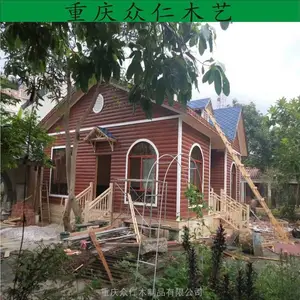 贵阳贵阳休闲木房子 乡村樟子松传统木屋 防腐木现代别墅施工安装 众仁木艺