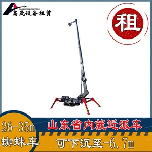 长岛县升降车出租 3吨蜘蛛吊租赁 狭窄场地适用