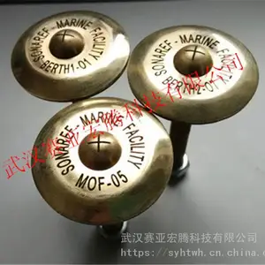 圆板铜质测量标志水准点控制点沉降观测标志