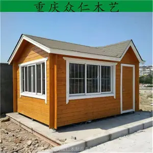 户外实木岗亭 防腐木景区售货亭 木制移动售货车设计 众仁木艺