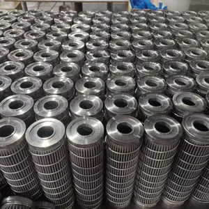 不锈钢波纹状折叠过滤芯 编织网烧结毡滤芯