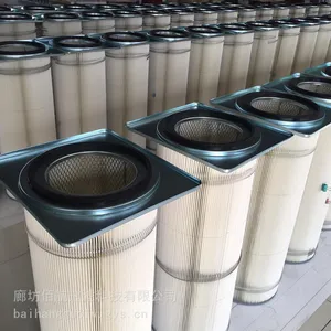 佰航厂家供应过滤器370*370*900方盘式除尘滤筒