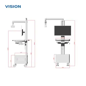 移动设备推车 VISION 23123 |带高清摄像头与显示器 支持OEM/ODM定制