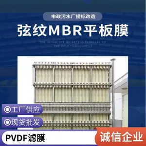 污水提标改造用海森 PVDF 柔性MBR平板膜,替代二沉池省占地