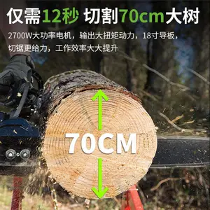 格力博greenworks 82V2700w锂电链锯充电式森林伐木锯便携式82CS27