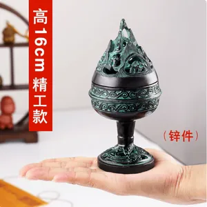 仿古纯铜博山炉香薰炉大码香炉家用复古落地摆件摄影视汉婚道具