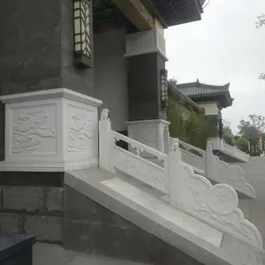 宁波市石雕栏杆供应商-石材栏杆设计安装制作-曲阳县聚隆园林雕塑
