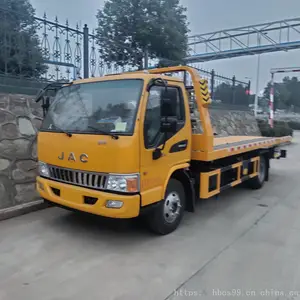 江淮骏铃e6道路车辆清障车_云内156马力平板道路救援车_黄牌清障车制造商
