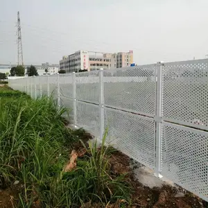 沿海工地抗风围挡 镂空烤漆挡板