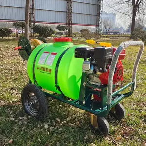 户外移动式消毒打药机 160升汽油手推式打药机
