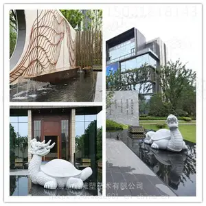 江苏大型楼盘 天然石材龙龟雕塑 动物景观摆件