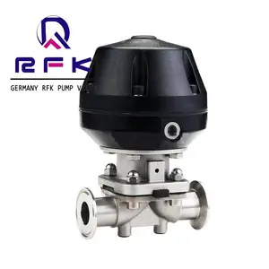 RFK品牌德国罗伯特 进口卫生级气动隔膜阀 法兰式快装焊接 316L