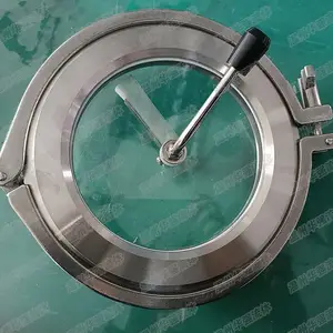 卫生级不锈钢带刮板式卡箍快装视镜 DN50-DN150