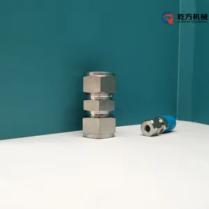 316L卡套直通 卡套中间接头 卡套中间 不锈钢卡套接头 内丝接头 直接
