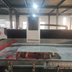 天然大理石微晶石超晶石切割磨边一体加工设备