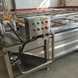 蔬菜清洗机 苦菜清洗制造线 山野菜鼓泡式果蔬清洗机