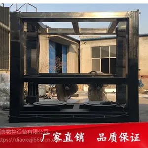 独立双头大型立式石材雕刻机狮子佛像观音貔貅大象泡沫油泥雕刻机